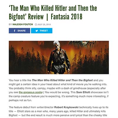 ‘The Man Who Killed Hitler and Then the Bigfoot’ Review | Fantasia 2018